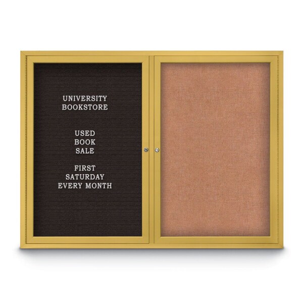 Corkboard, Synthtc Forbo/Black, 24" x 36"